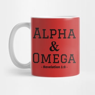 Alpha and Omega bible quote Mug